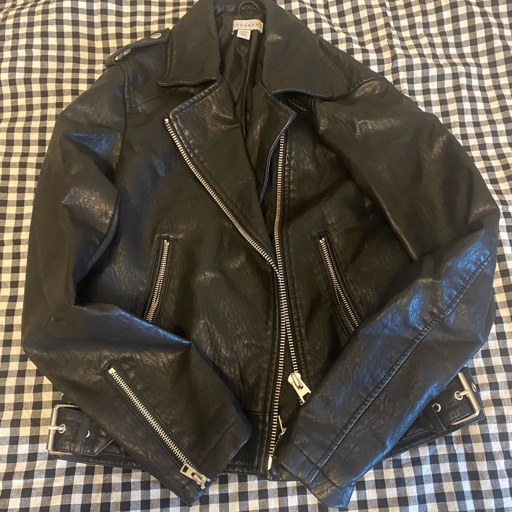 Topshop leather jacket